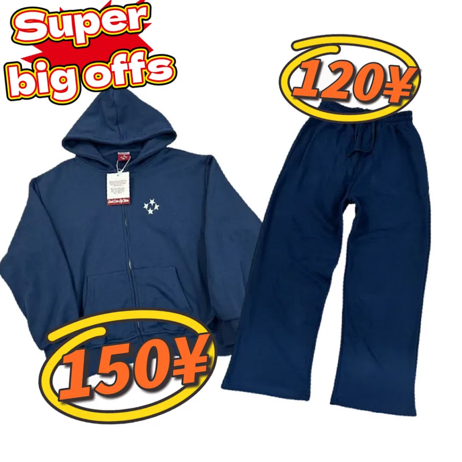99based Logo Hoodie & Sweatpants Navy