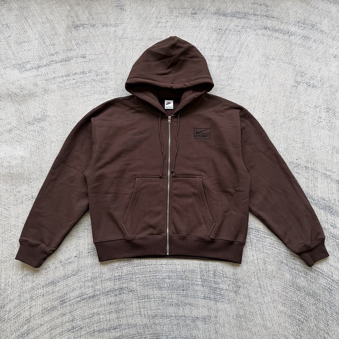 Nk x Stu zip hoodie