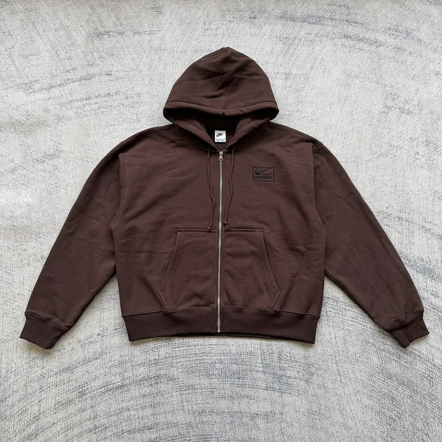 Nk x Stu zip hoodie