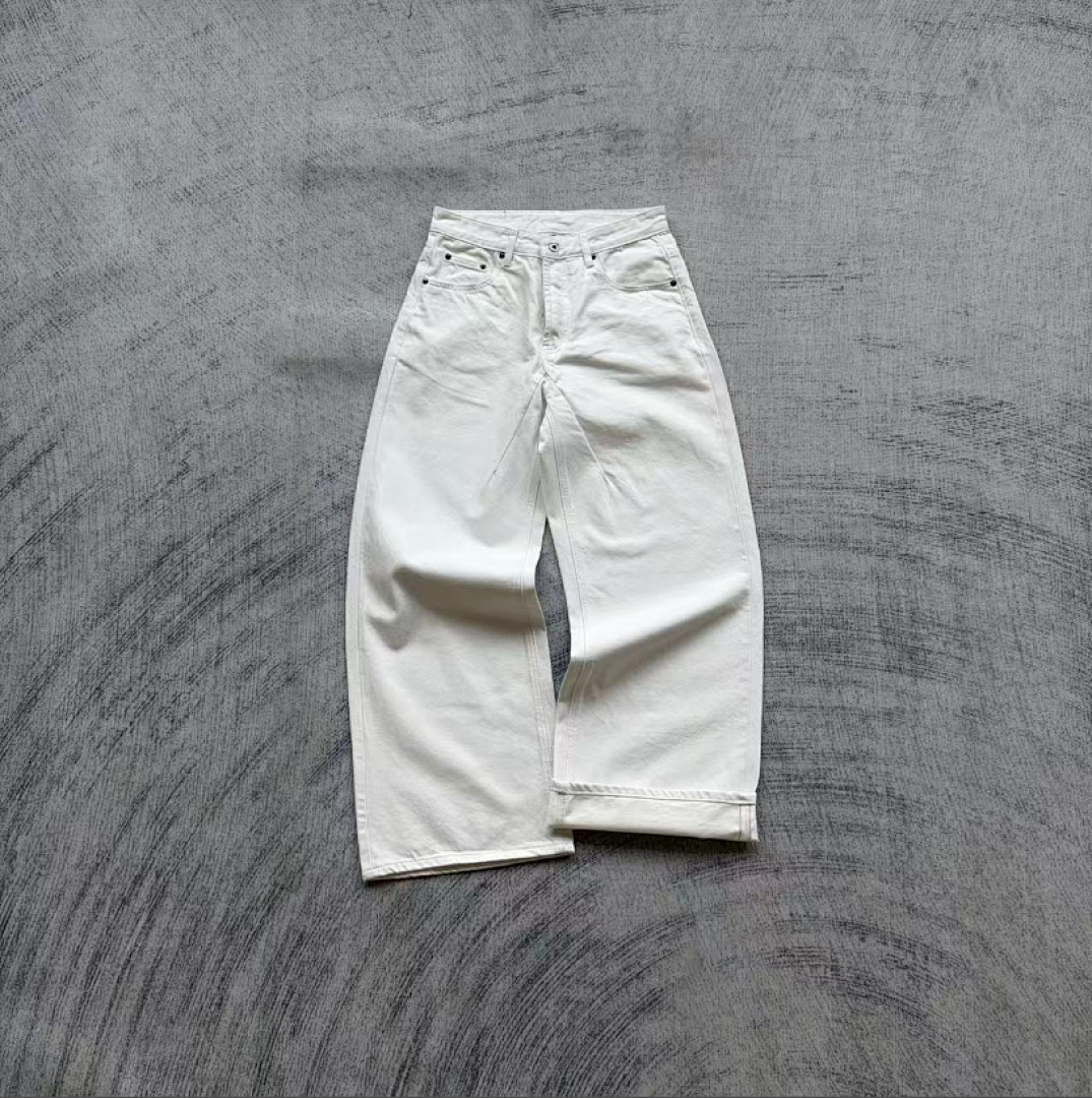 Fyredwrld Cream selvedge denim jeans