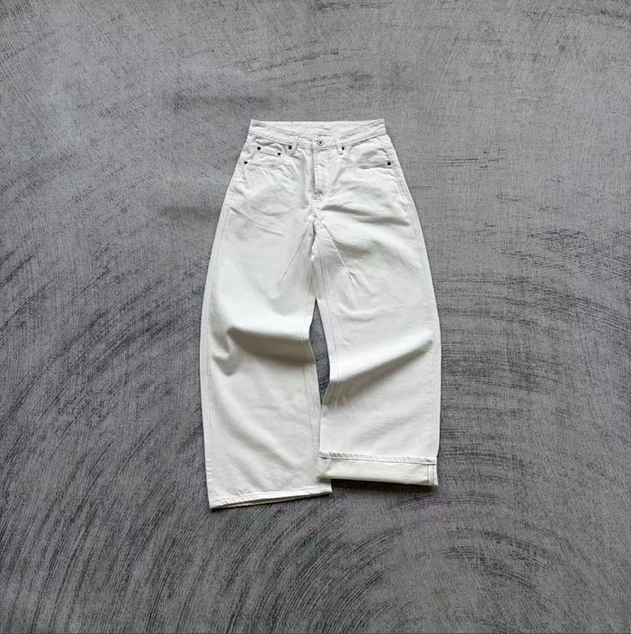 Fyredwrld Cream selvedge denim jeans