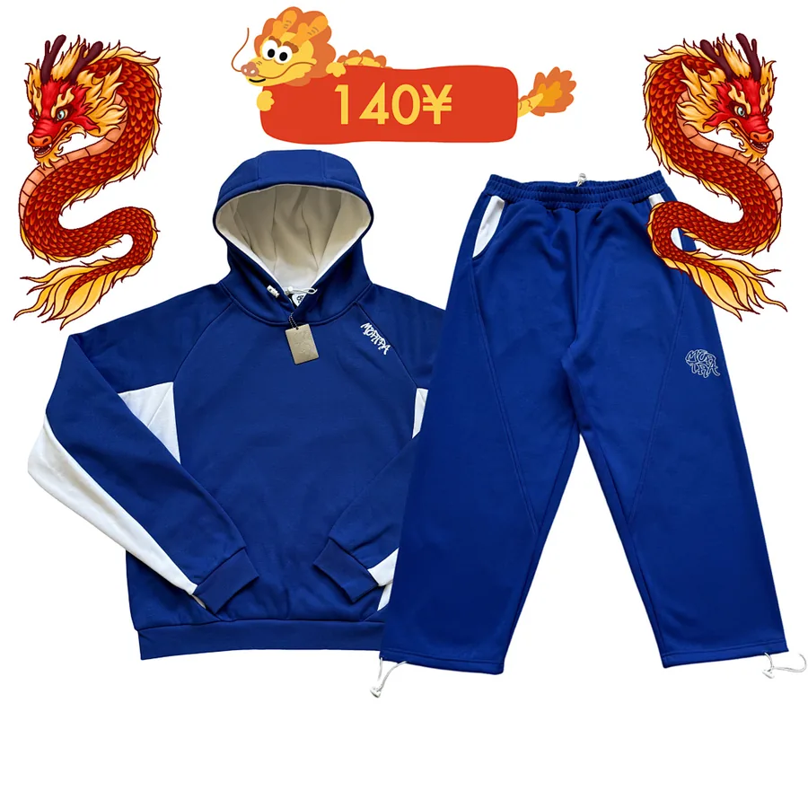 Mertra Two-Tone Tracksuit Blue