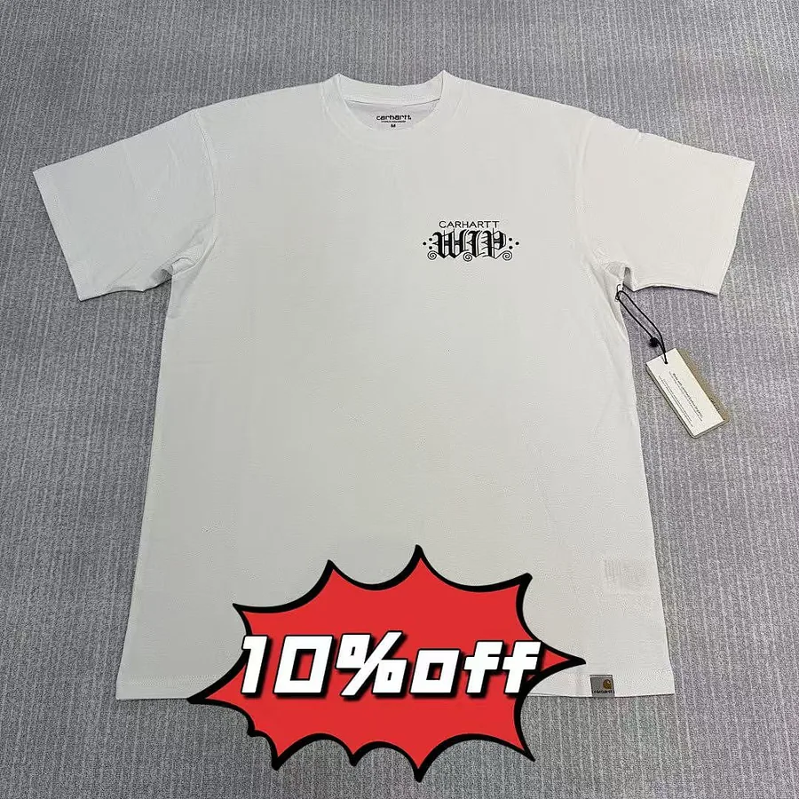Carhartt WIP t-shirt with a floral and butterfly graphic print on the back