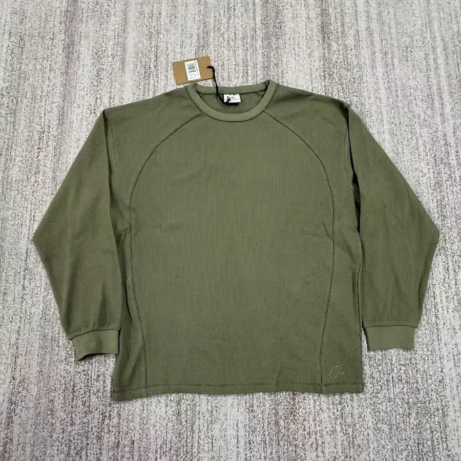 Waffle Knit Longsleeve Olive