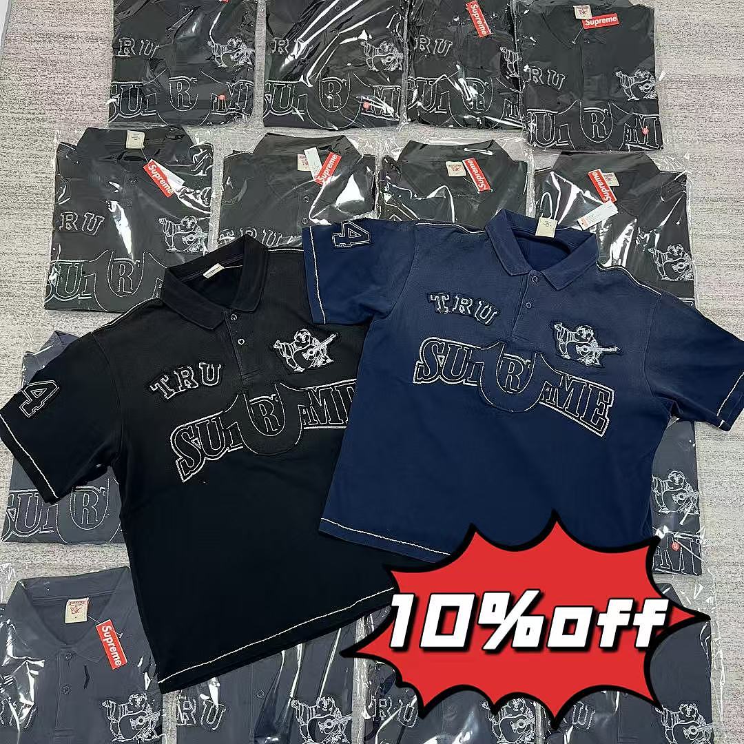 Supreme x True Religion Appliqué Polo（2colors