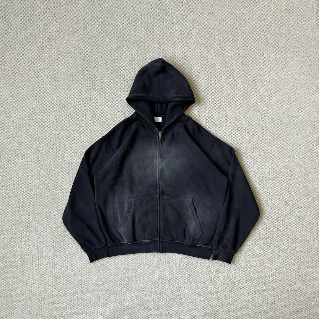 Dragonunion Dirty Fit Zip Hoodie（Black）