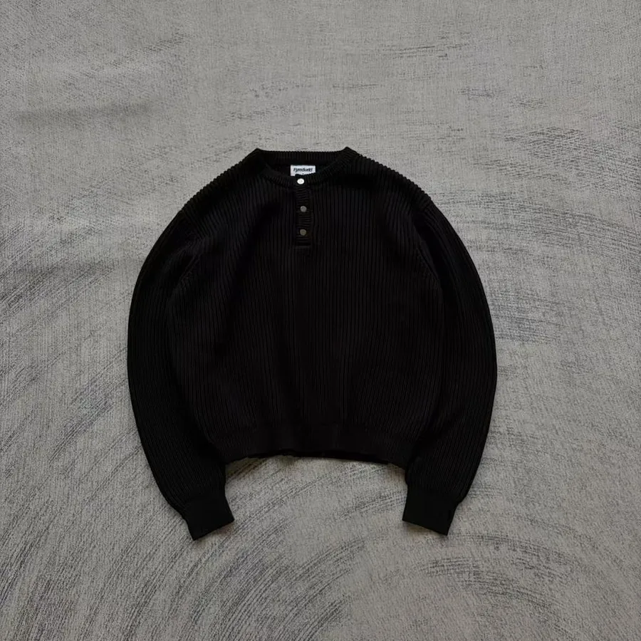Fyredwrld FISHERMAN KNIT HENLEY (inspired by forthon.la)