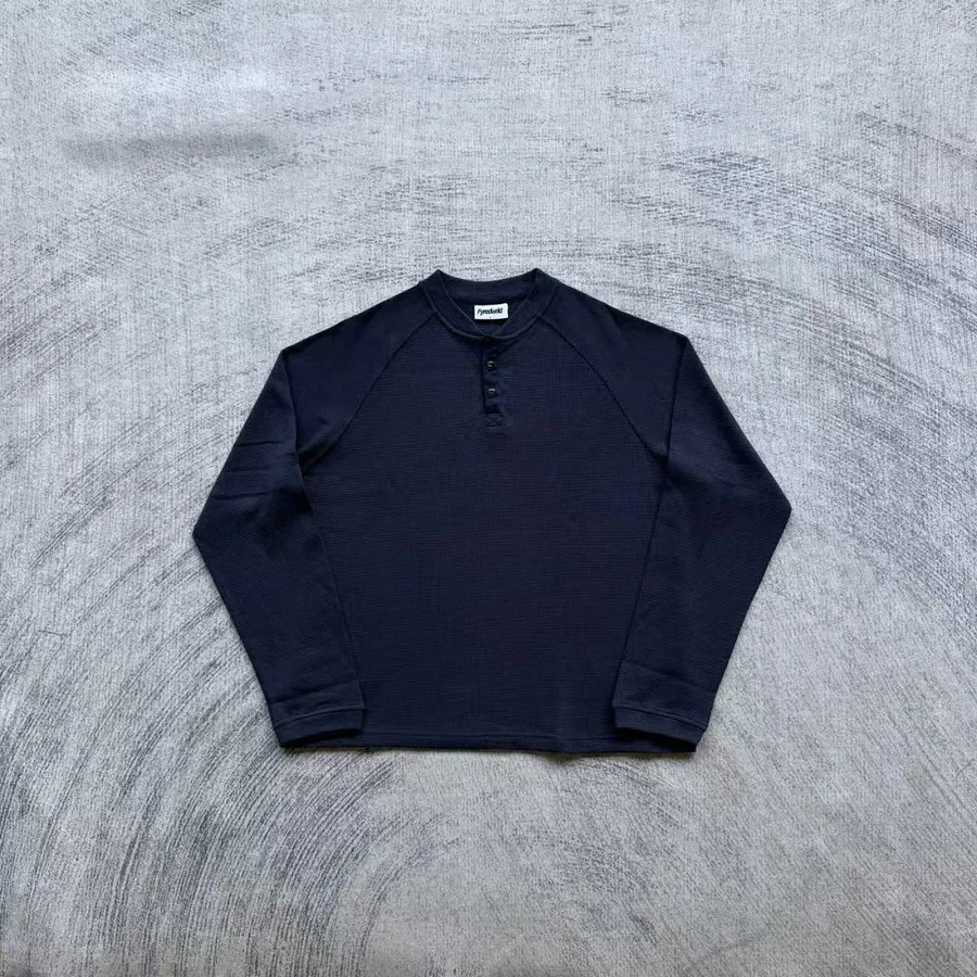 Fyredwrld Waffle Henley Navy