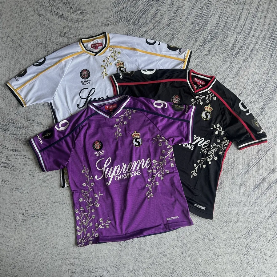 SUP FLOWERS FOOTBALL JERSEY（white）