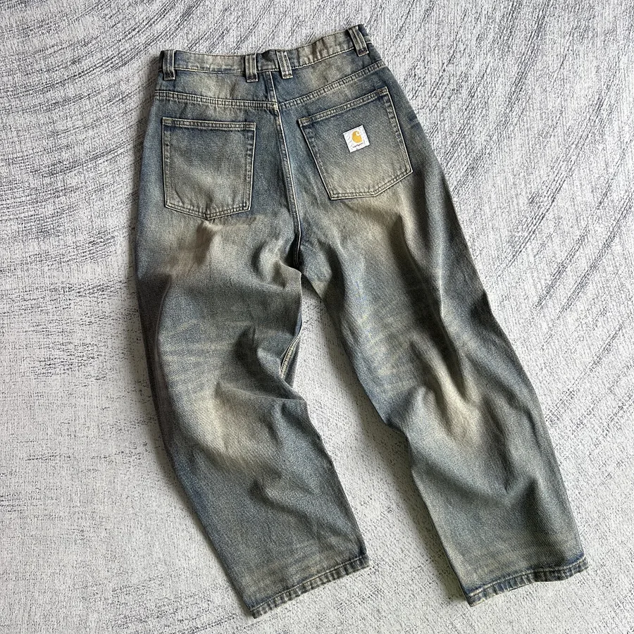 Carhartt Distressed Vintage Washed Blue Jeans