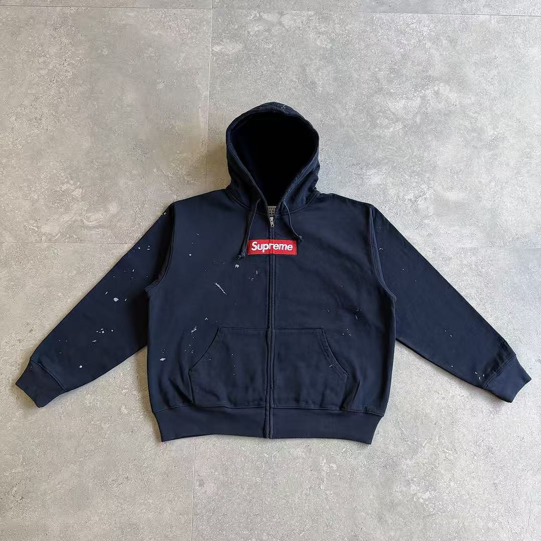 Supreme MM6 ZIP UP HOODIE BEST baby blue !
