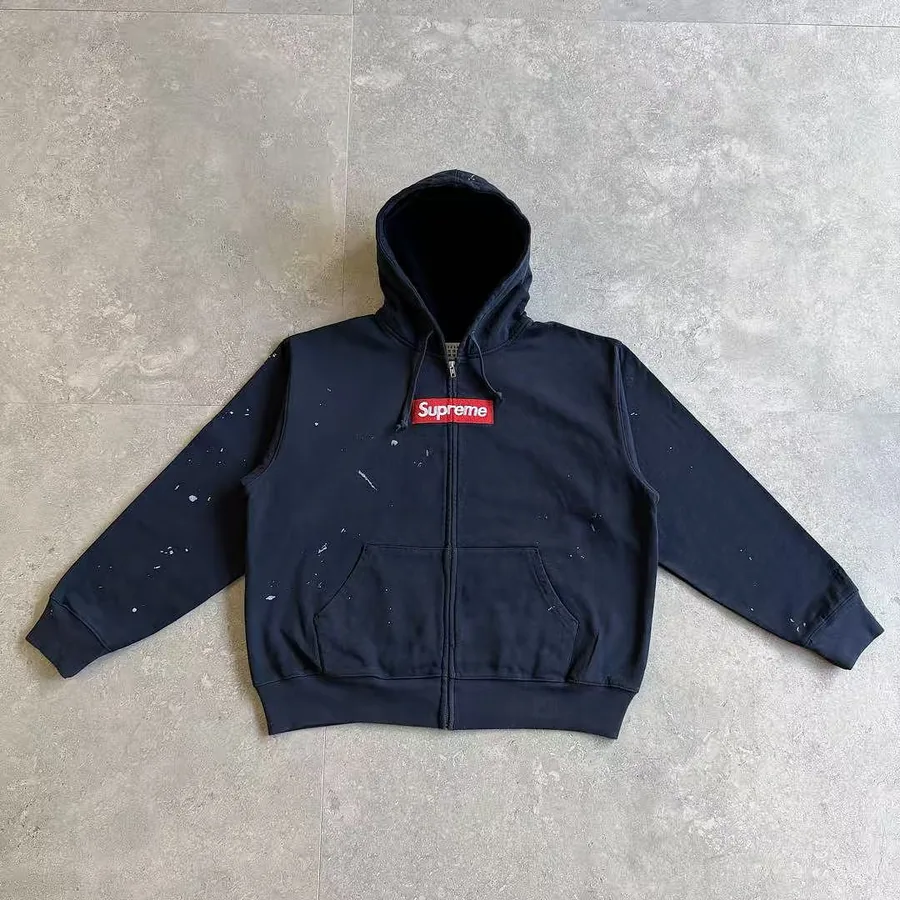 Supreme MM6 ZIP UP HOODIE BEST baby blue !