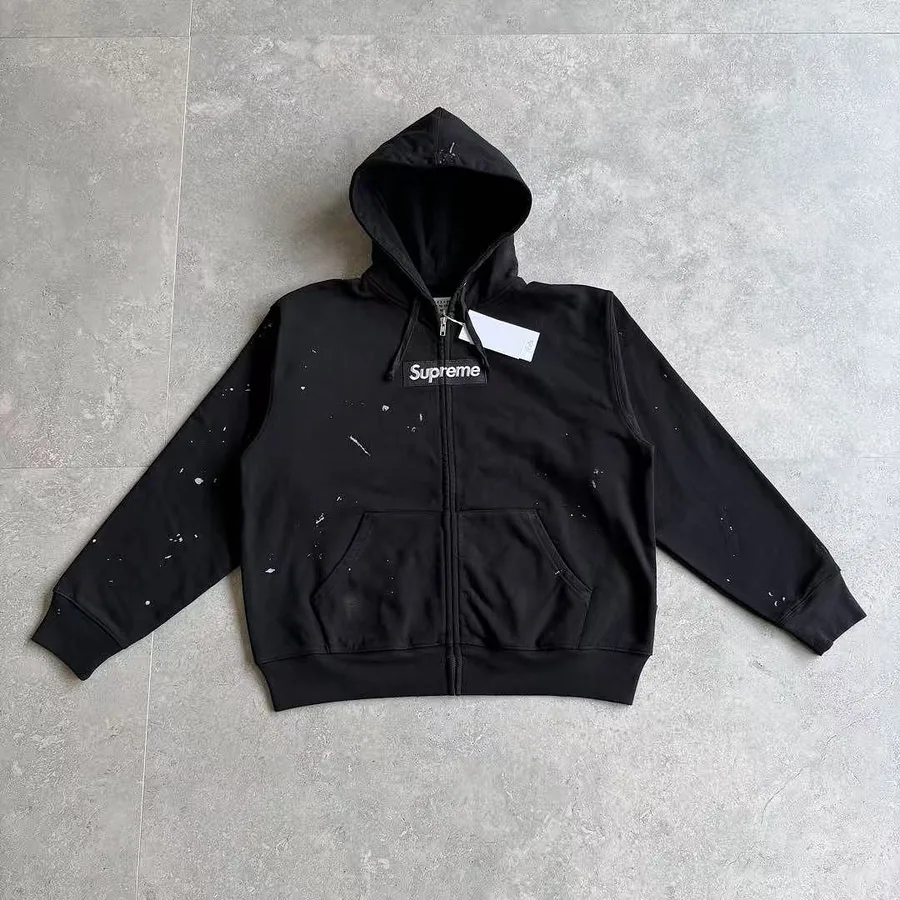 Supreme MM6 ZIP UP HOODIE BEST Black !