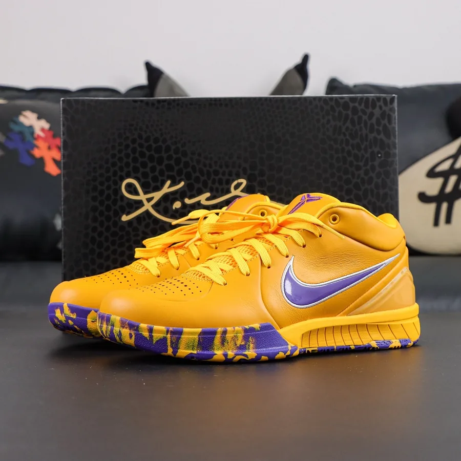IV6592-700 Sneakers in Purple and Yellow