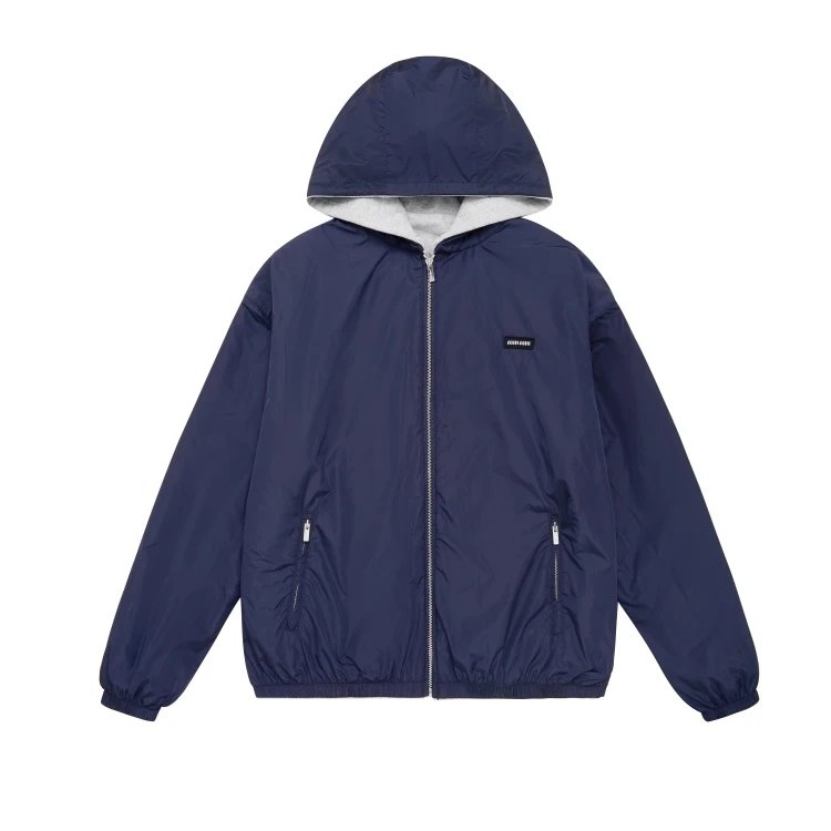 Reversible Logo Zip Hoodie Jacket