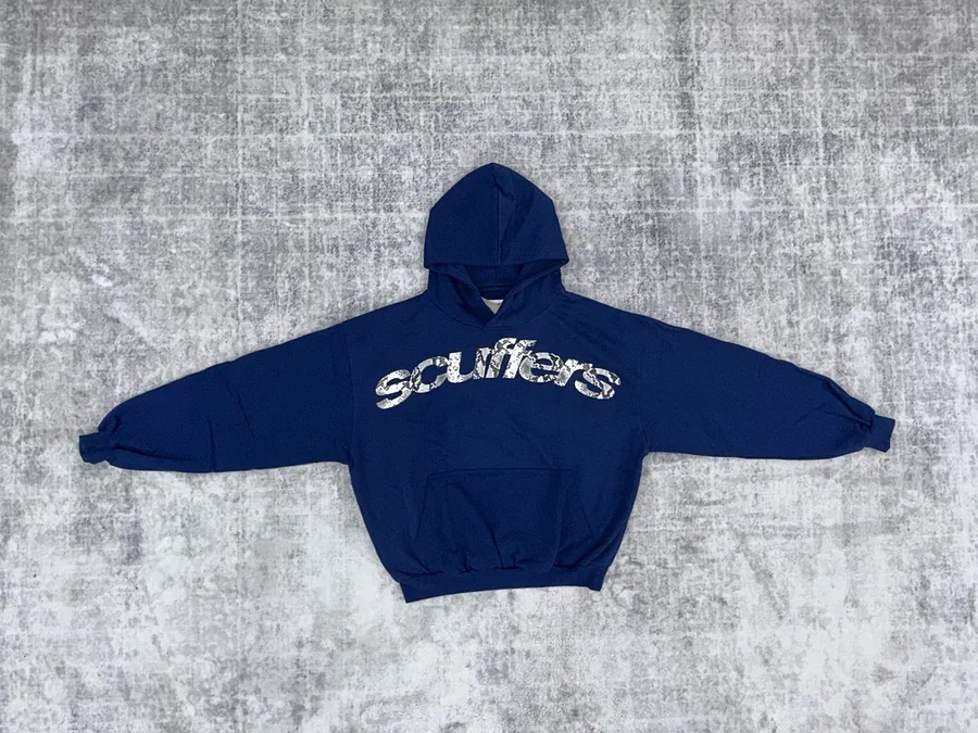 Blue Snakeskin Chest Logo Tee