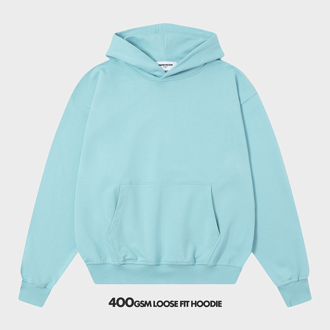 400gsm Union Kingdom 100% Cotton French Terry Loose Fit Hoodie