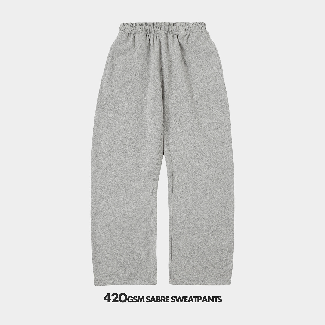 420gsm Union Kingdom 100% Raw Cotton Fleece Blank Sweatpants