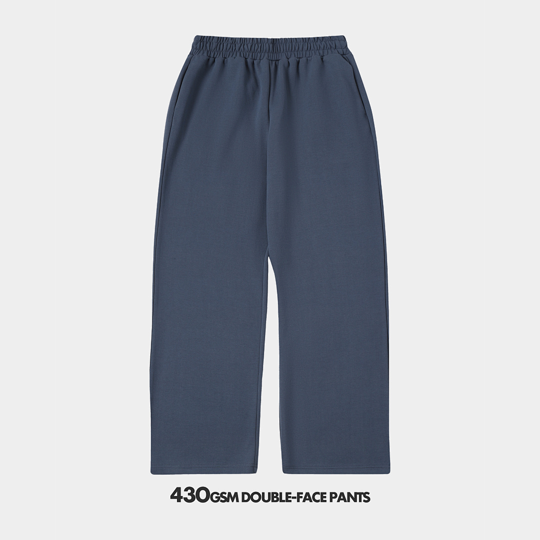 430gsm Union Kingdom Double-face Fabric Loose Fit Pants