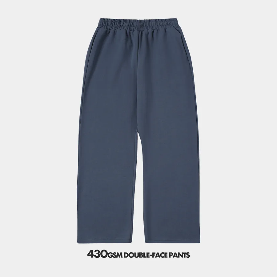 430gsm Union Kingdom Double-face Fabric Loose Fit Pants