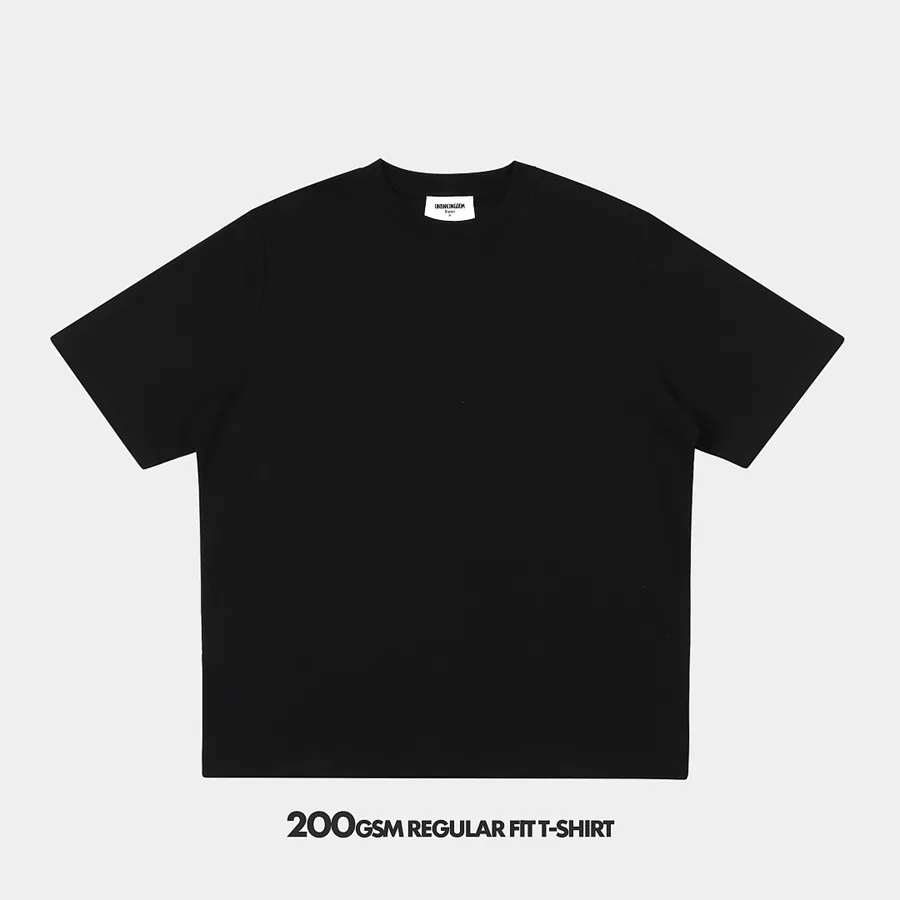 200gsm Union Kingdom 100% Slub Cotton Regular Fit Blank T-shirt