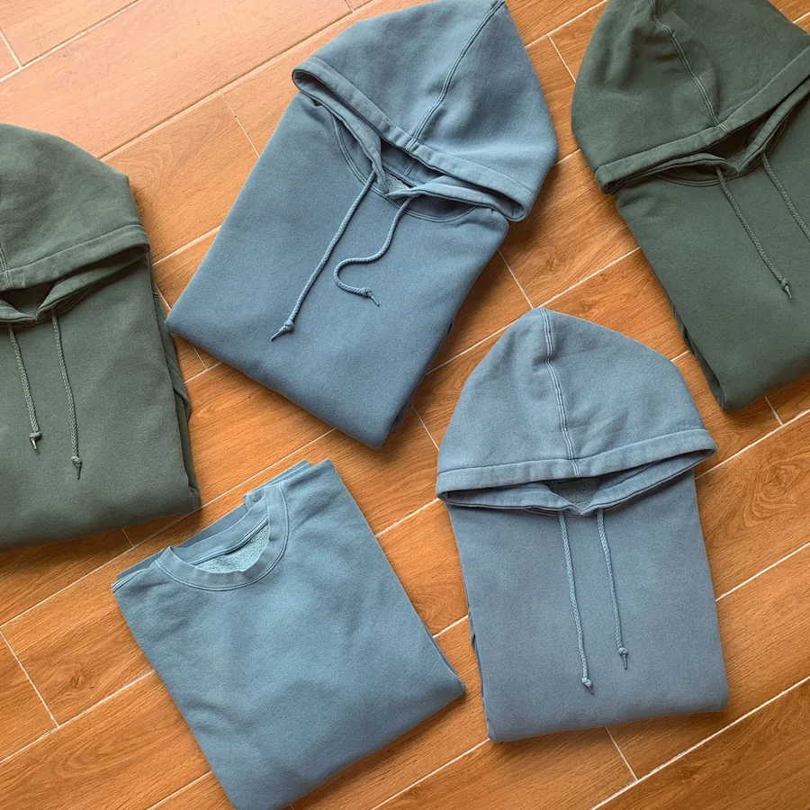 [discount price: ]Blank Washed Hoodie And Crewneck