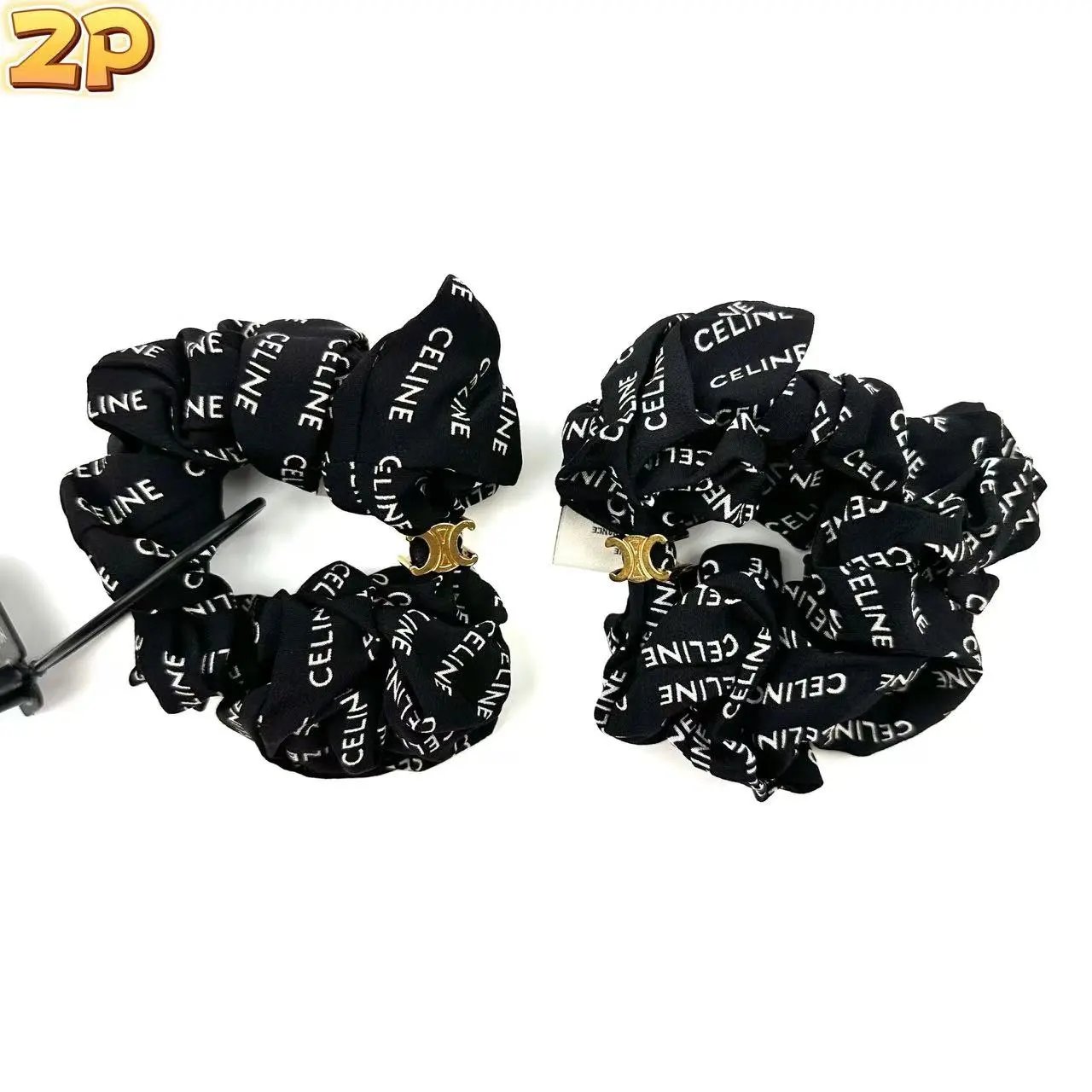 CE hair tie/black&write